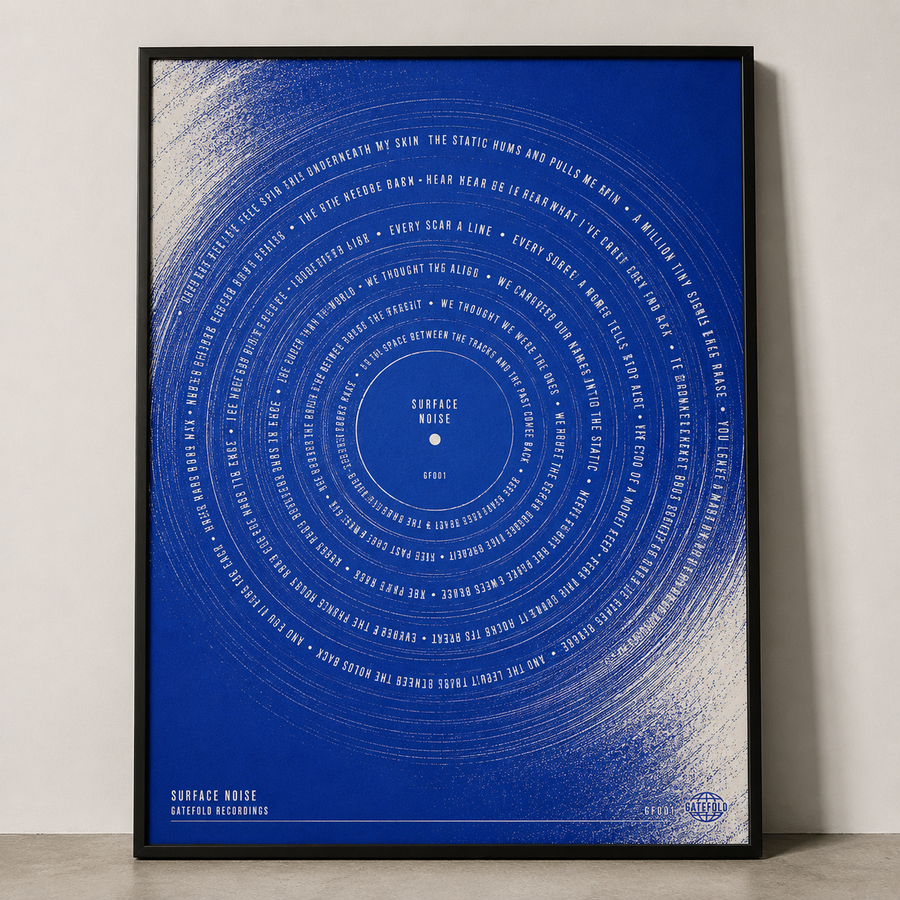 Surface Noise — lyric print